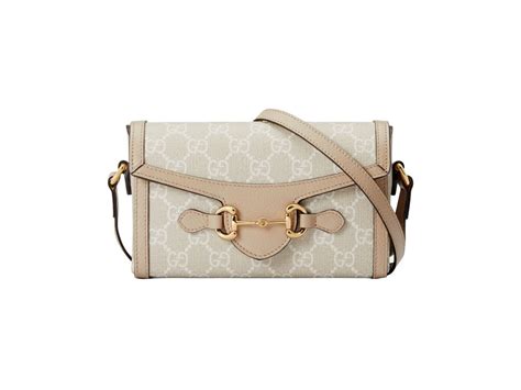 do horsa con tracollain pelle gucci beige ebany|GUCCI Horsebit.